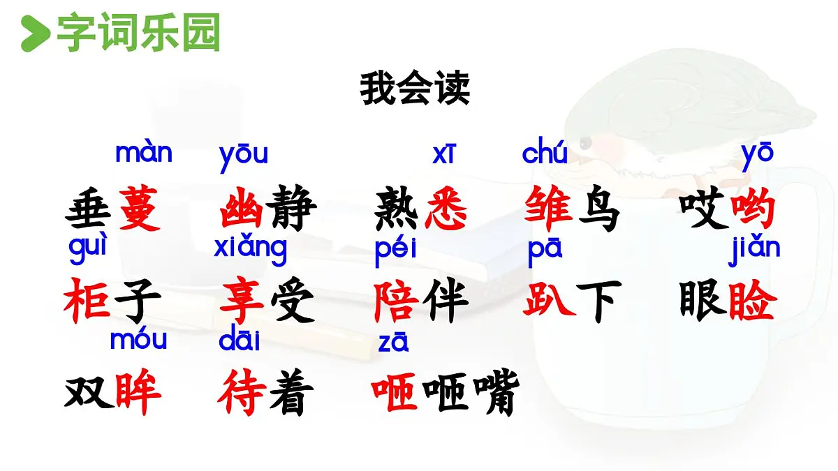 24人教统编版小学五年级语文上册第一单元4.珍珠鸟 课件第5页