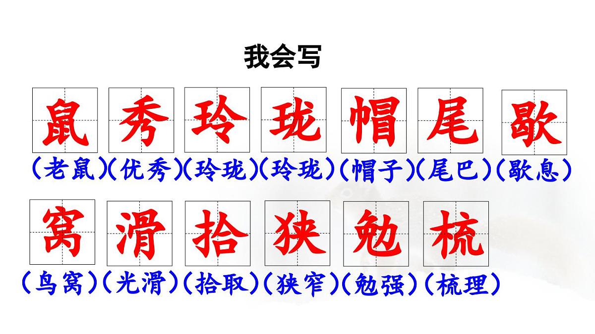 24人教统编版小学五年级语文上册第五单元17.松鼠第1课时  课件第8页