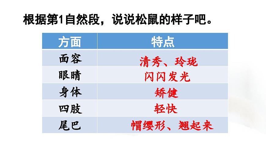 24人教统编版小学五年级语文上册第五单元17.松鼠第2课时  课件第7页