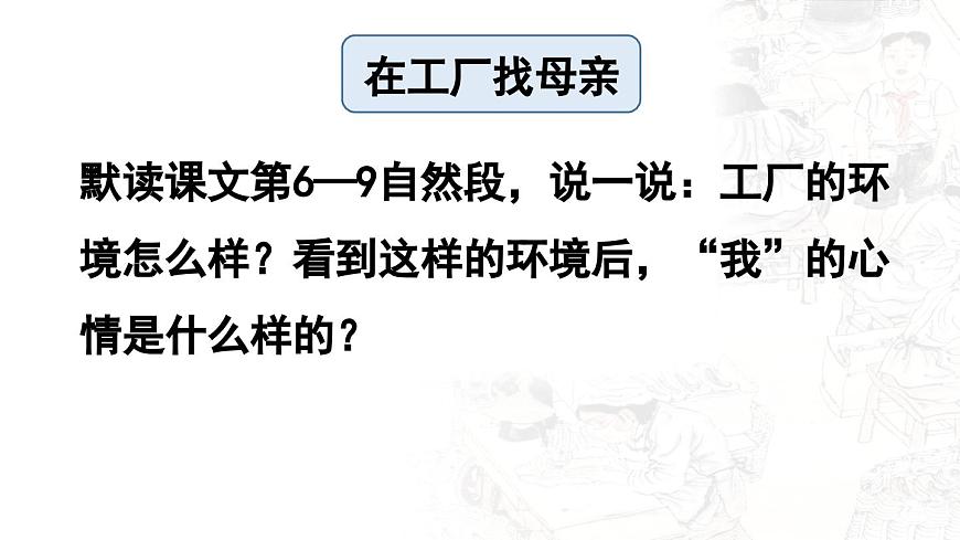 24人教统编版小学五年级语文上册第六单元18.慈母情深第2课时  课件第5页