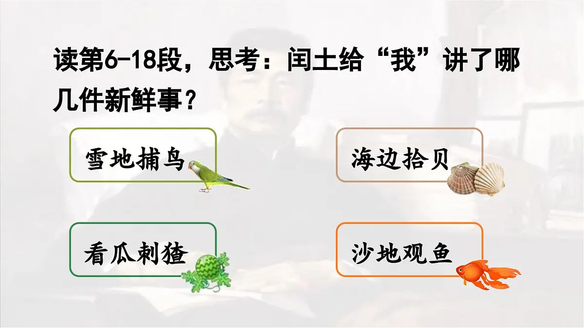 2024统编版小学语文六年级上册第八单元25.少年闰土第2课时-教学课件第7页