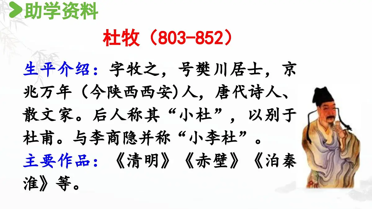 2024统编版小学语文六年级上册第六单元18.古诗三首 第2课时-教学课件第3页