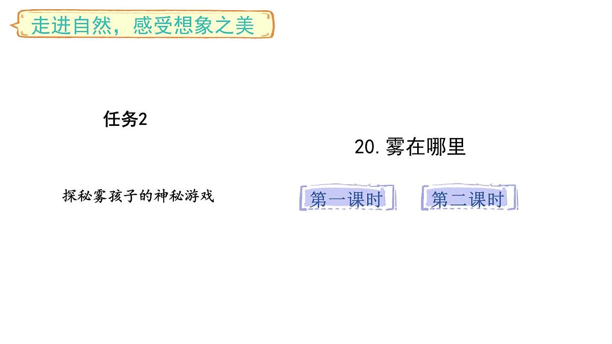 2025年统编版二年级语文上册 19.雾在哪里(课件)第1页