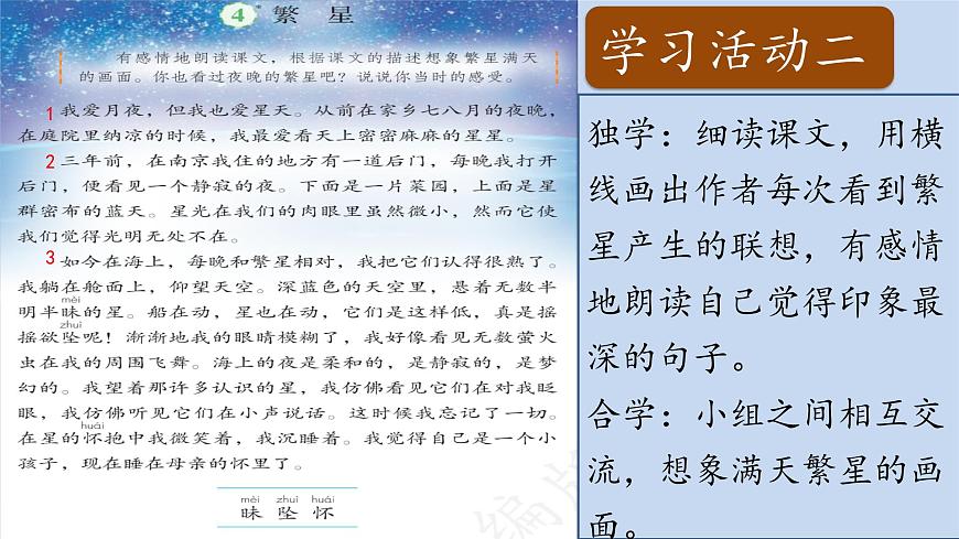 2025年秋统编版小学语文四年级上4.繁星课件1课时pptx第7页