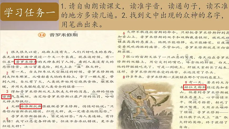 2025年秋统编版小学语文四年级上14.普罗米修斯课件2课时第5页