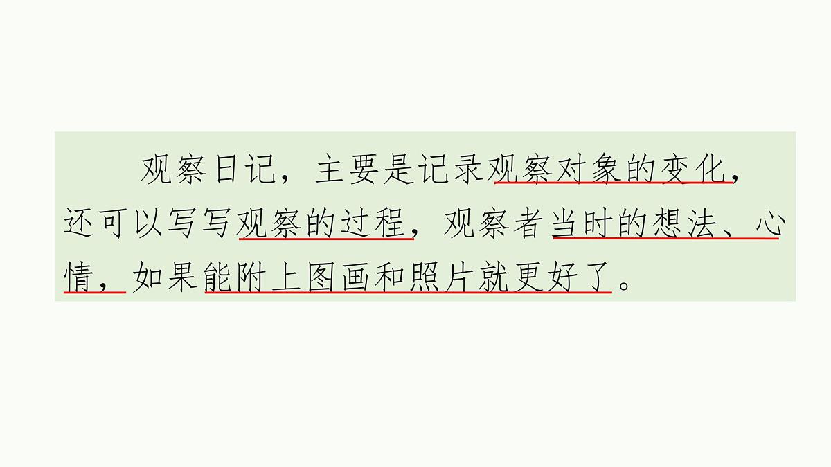 【课件】四上第三单元习作《观察日记》第8页