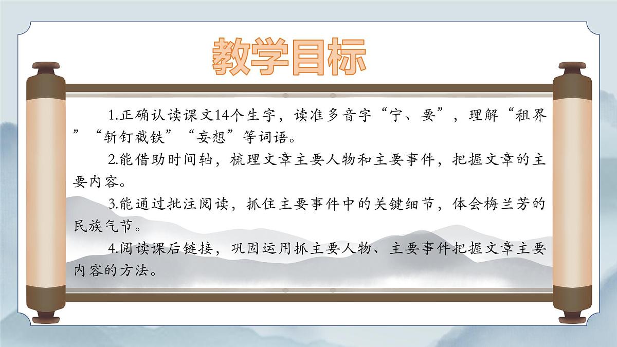 《23 梅兰芳蓄须》课件第3页