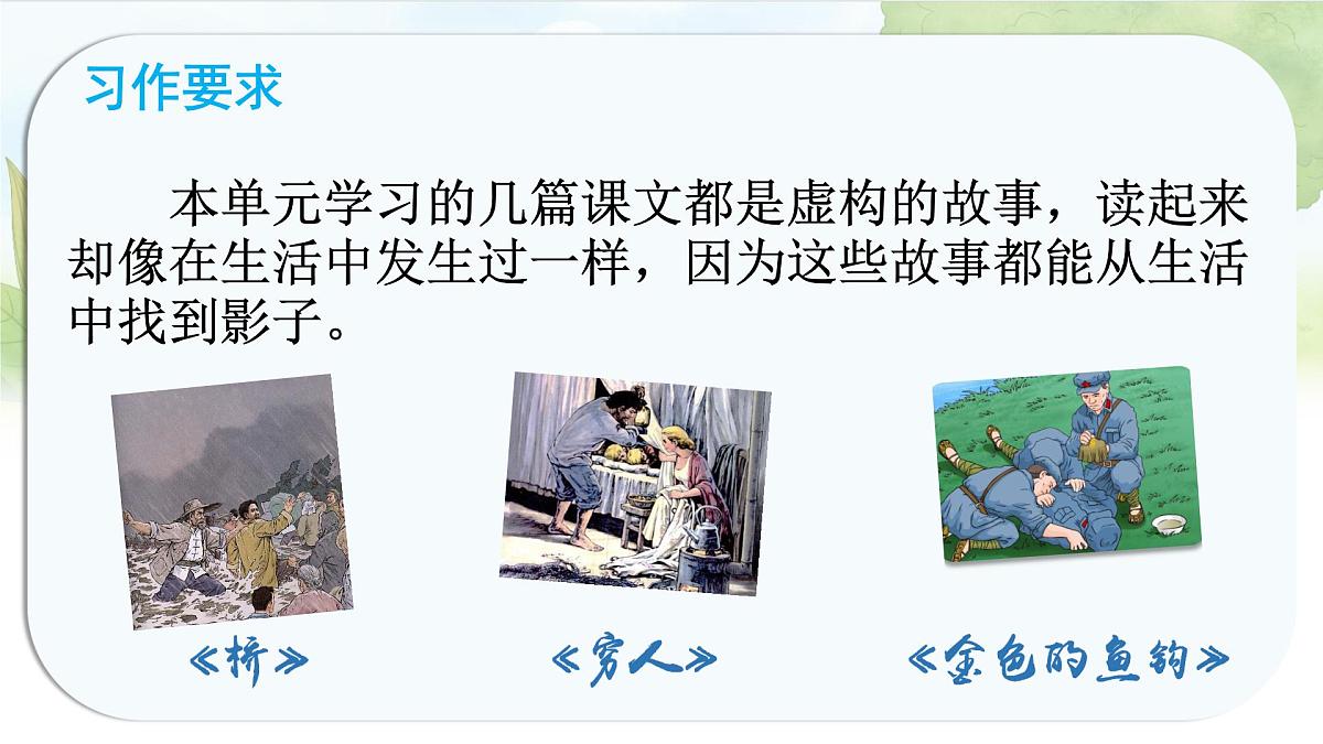 统编版六年级语文上册课件《第四单元习作：笔尖流出的故事》第5页