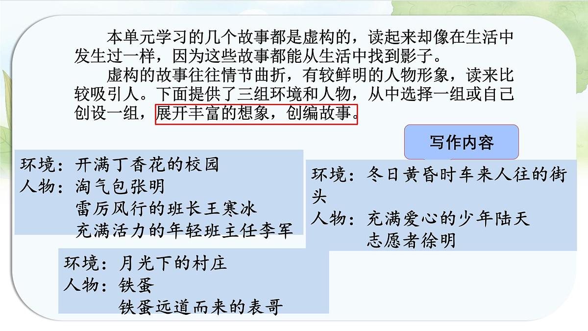 统编版六年级语文上册课件《第四单元习作：笔尖流出的故事》第8页