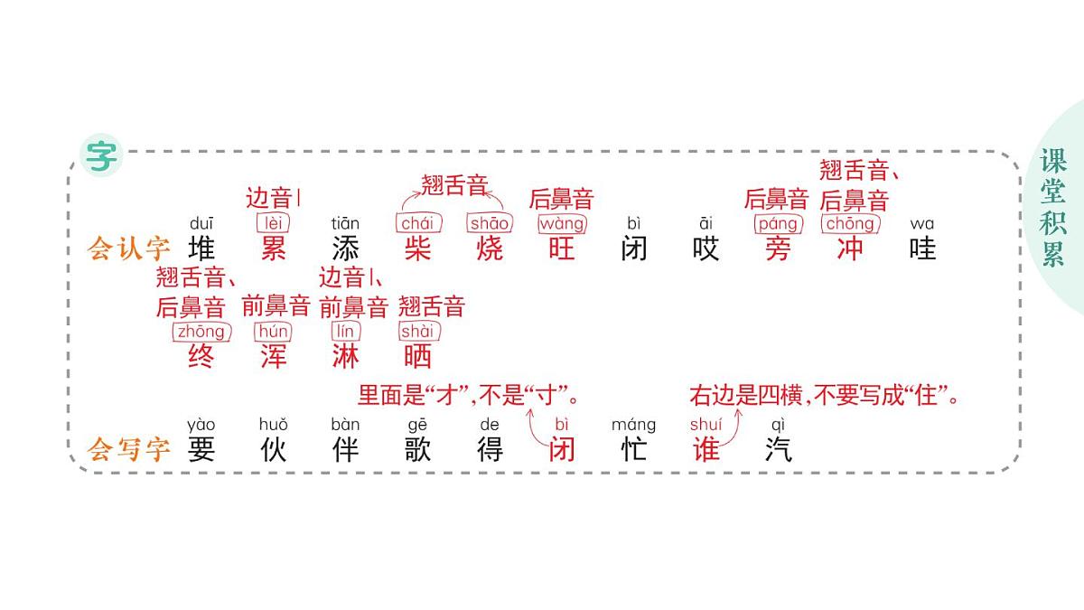小学语文新部编版二年级上册第七单元20 雪孩子作业课件（含答案）（2025秋）第2页