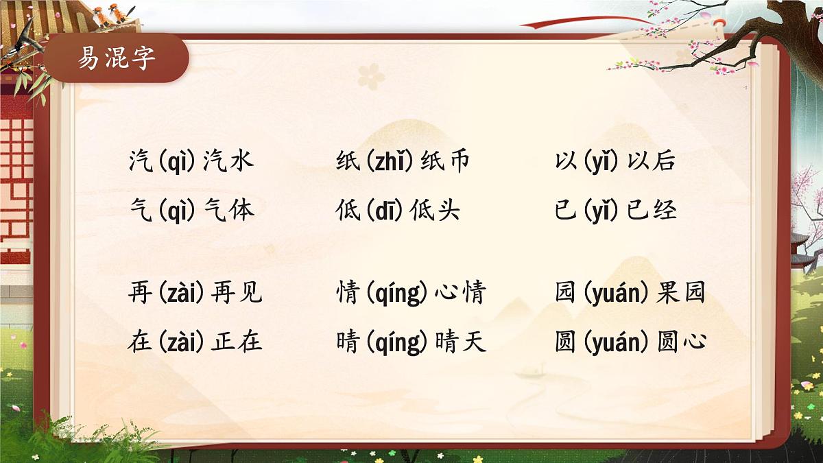 部编版2024二年级上册语文第七单元复习 课件第7页