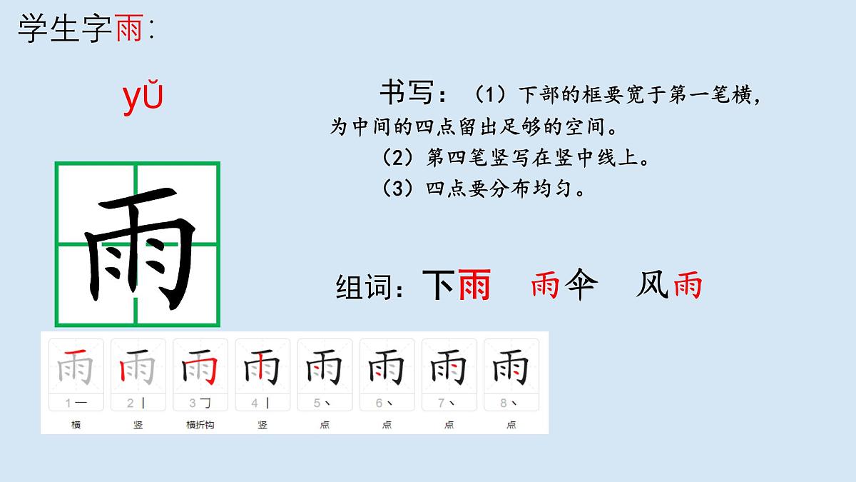 统编版一年级上册第六单元第5课《对韵歌》课件PPT第7页