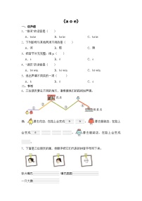 统编版（2024）一年级上册（2024）a o e一课一练