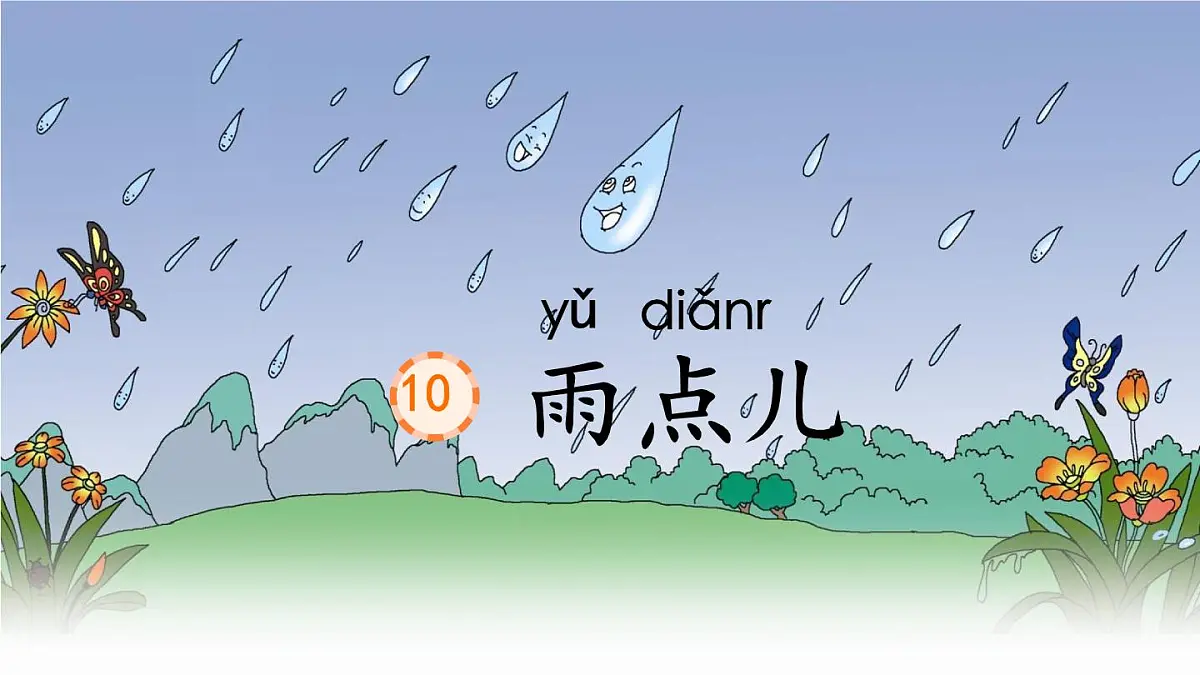 小学 语文 统编版（2024） 一年级上册（2024） 第八单元 阅读10 雨点儿 课件第2页