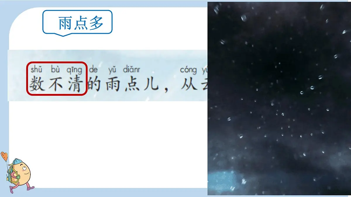 小学 语文 统编版（2024） 一年级上册（2024） 第八单元 阅读10 雨点儿 课件第6页
