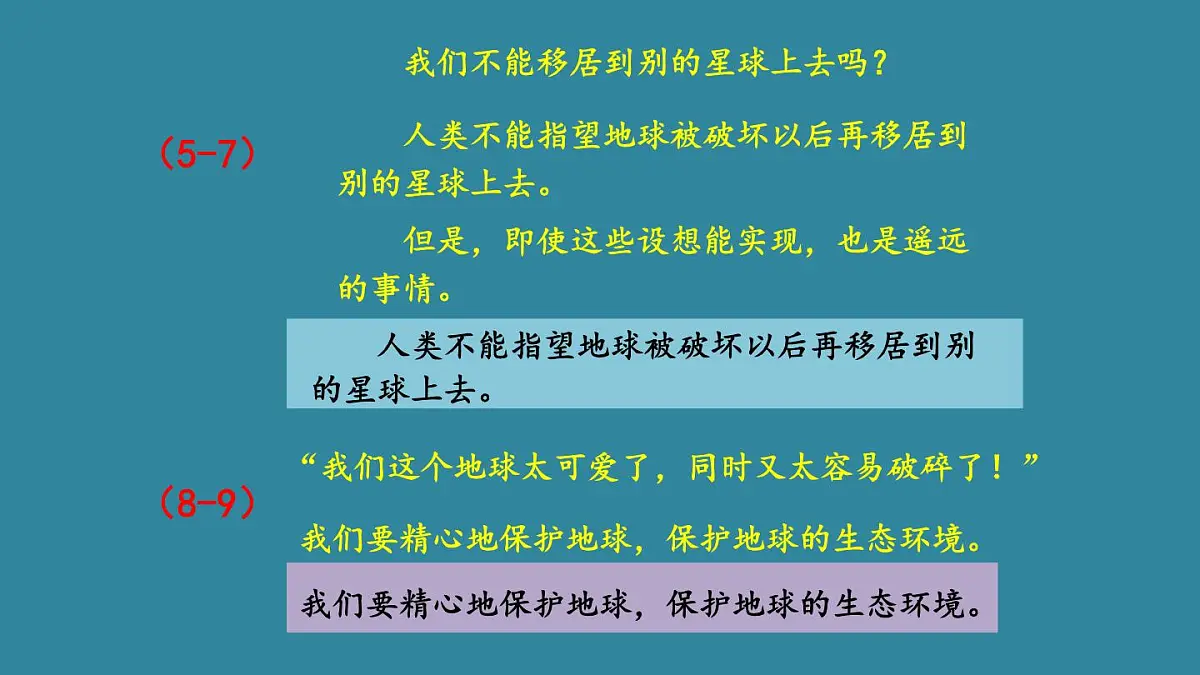 25秋人教统编版小学语文六年级上册第六单元19 只有一个地球课件第7页
