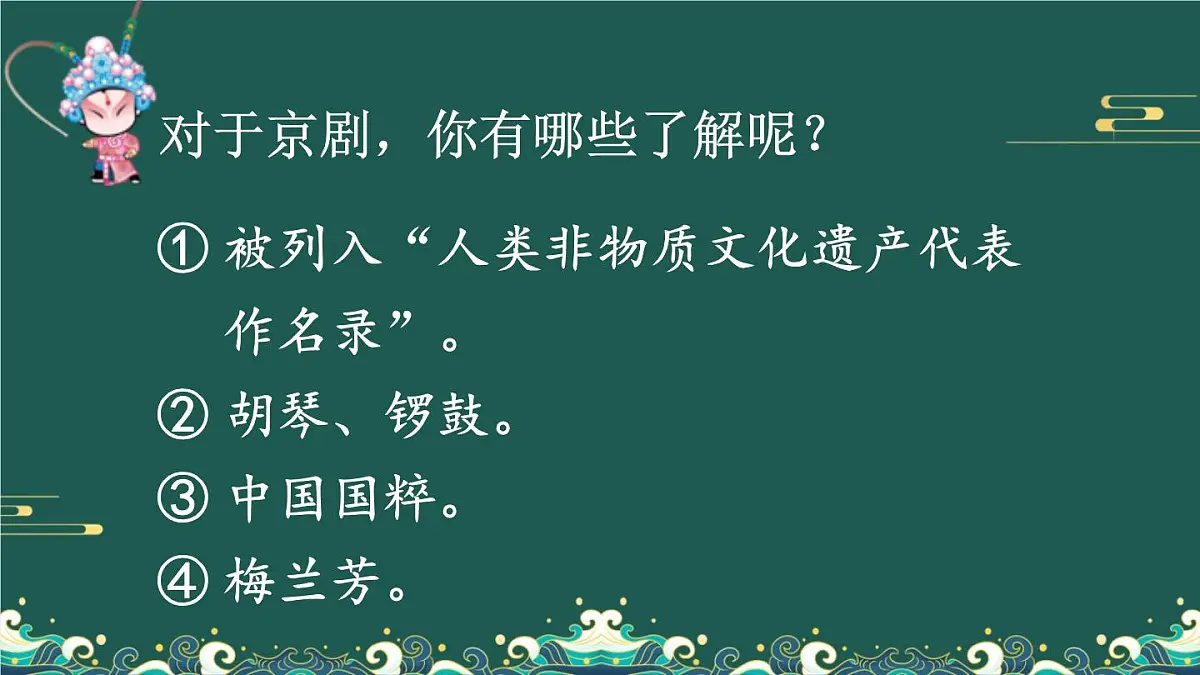 25秋人教统编版小学语文六年级上册第七单元24 京剧趣谈课件第5页