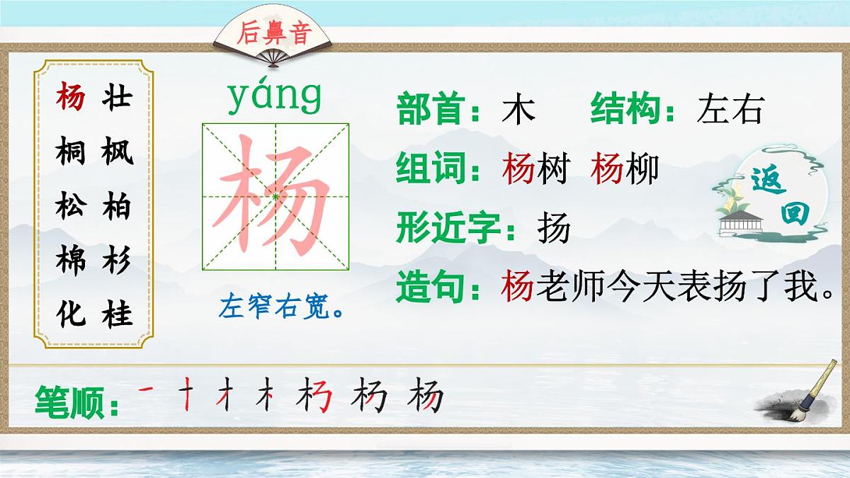 部编版小学语文二年级上册 第二单元 识字2 树之歌 课件+教案+说课稿+教学反思 第11页