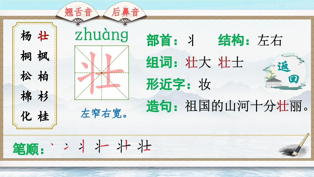 部编版小学语文二年级上册 第二单元 识字2 树之歌 课件+教案+说课稿+教学反思 第12页