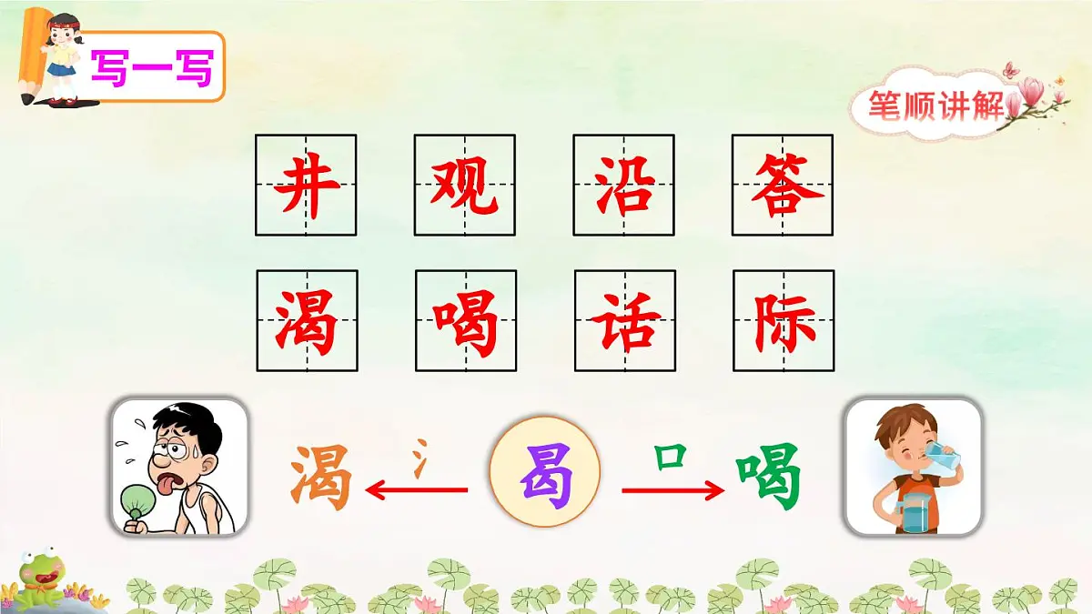 部编版小学语文二年级上册 第五单元 11 坐井观天 课件+教案+说课稿+教学反思 第7页