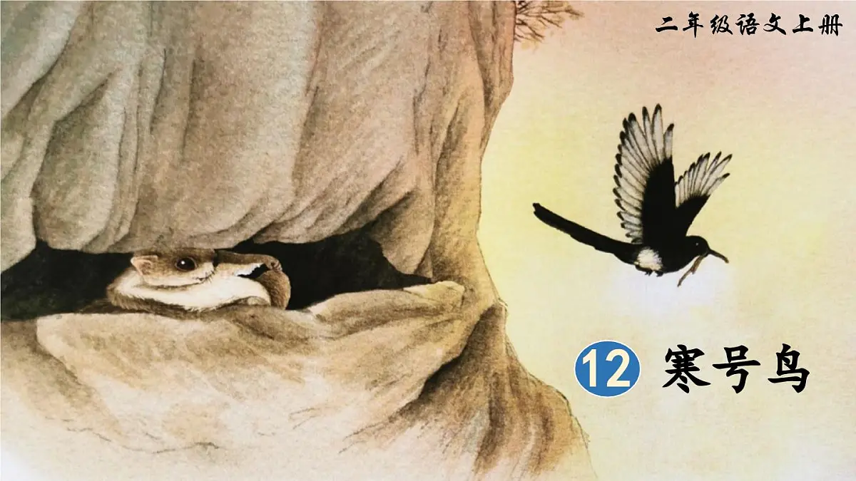 部编版小学语文二年级上册 第五单元 12 寒号鸟 课件+教案+说课稿+教学反思 第3页