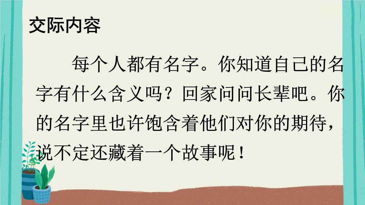 口语交际：名字里的故事【交互版】第2页