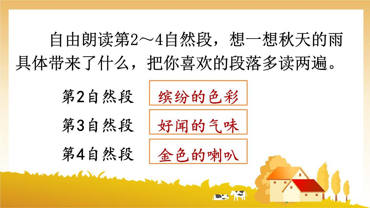 6 秋天的雨【教案匹配版】第7页