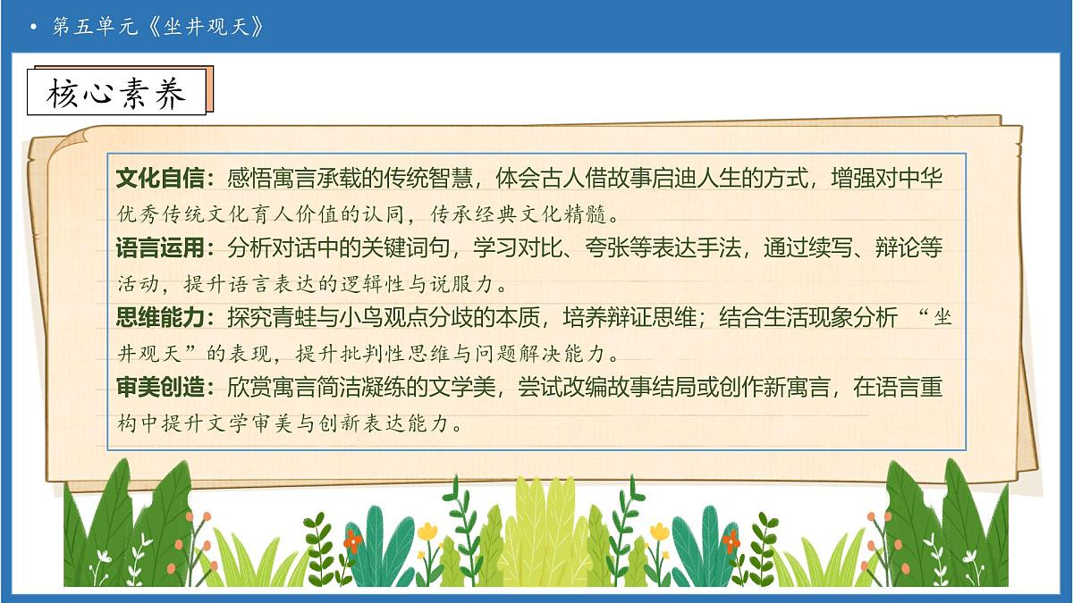 【任务型备课】统编版语文二上-11. 坐井观天（第2课时）（课件）第4页