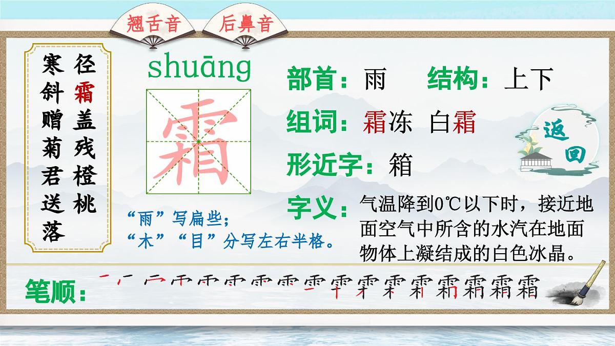 4 古诗三首（生字讲解）第6页