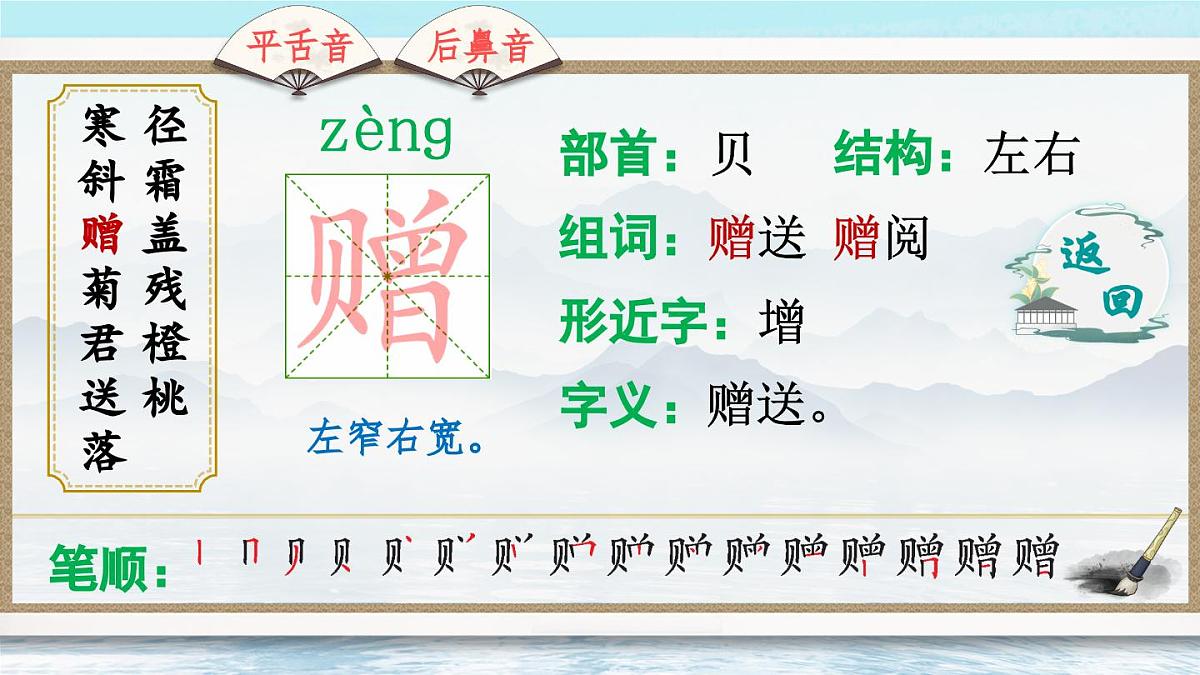 4 古诗三首（生字讲解）第7页