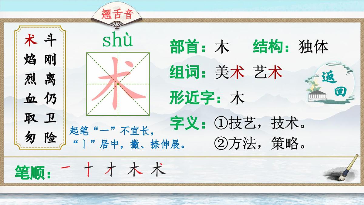 25 手术台就是阵地（生字讲解）第3页