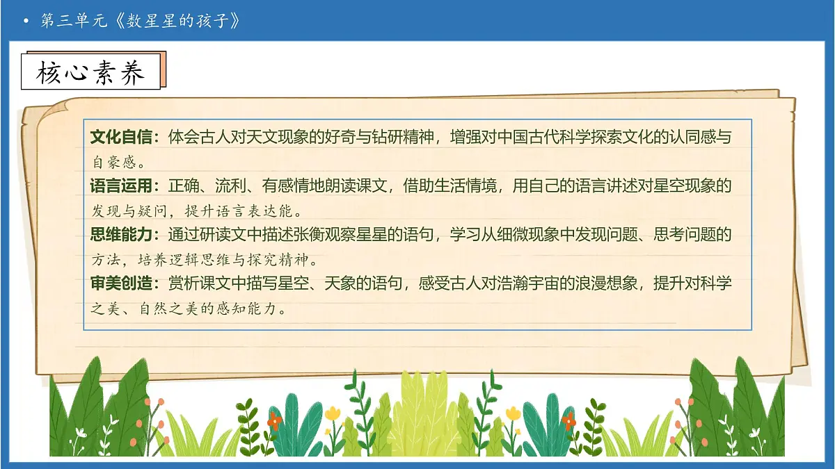 【任务型备课】统编版语文二上-6. 数星星的孩子（第2课时）（课件）第4页