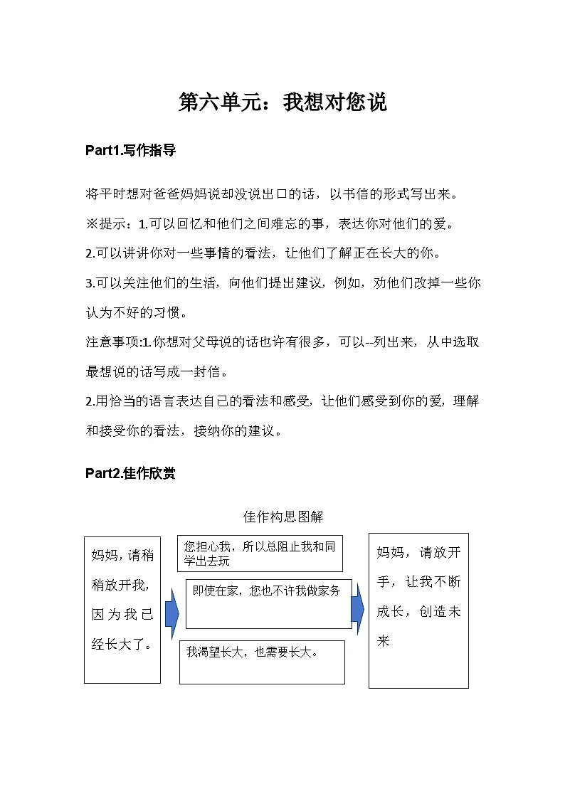 部编版五年级上册语文第六单元作文讲义第1页