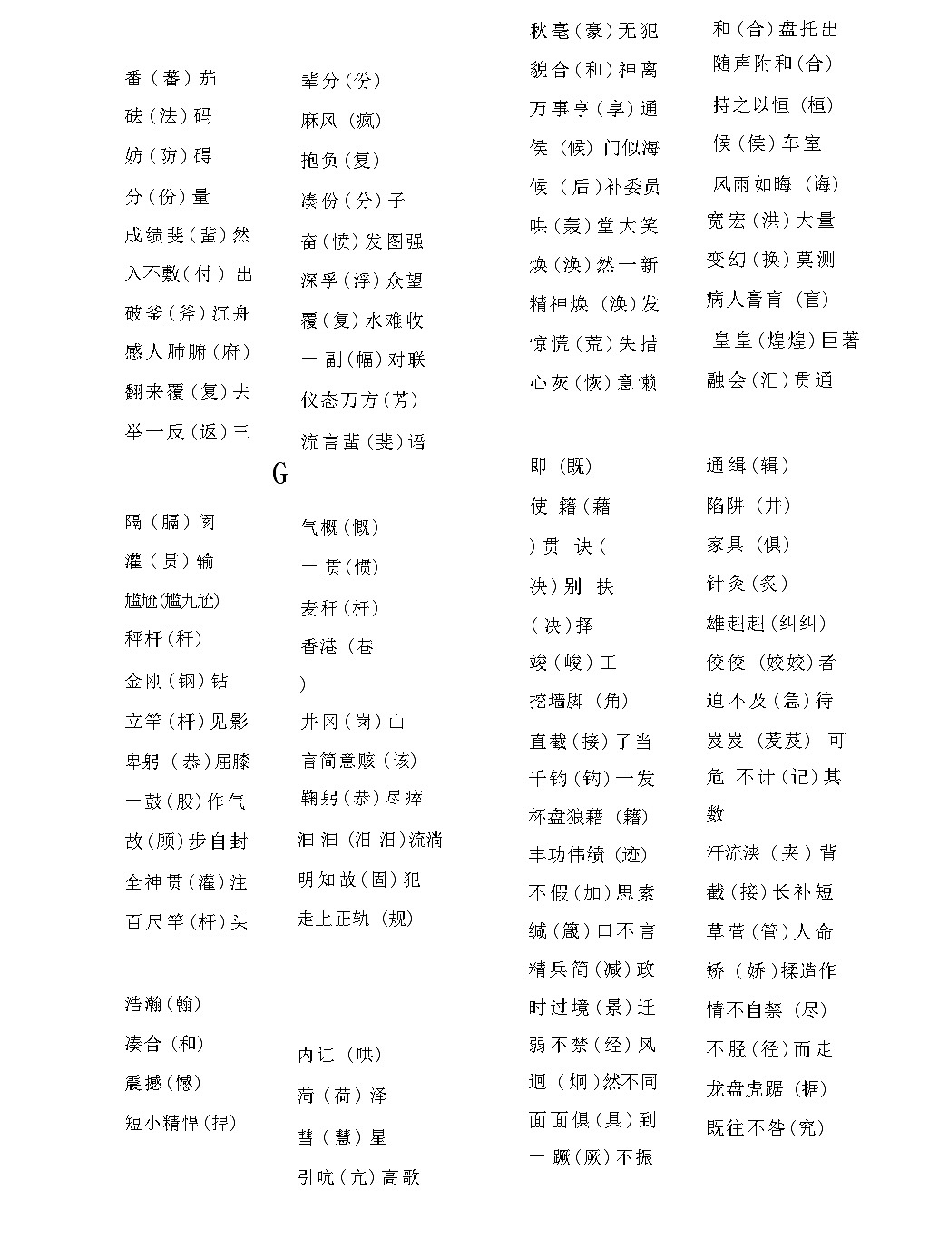 2025-2026小升初语文专题（一）易写错的字 (2)学案第1页