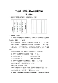 语文园地——2025-2026学年五年级上册语文期中专项复习卷(统编版)(含答案)