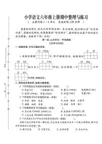福建省泉州市晋江市2025-2026学年六年级上学期期中语文试题