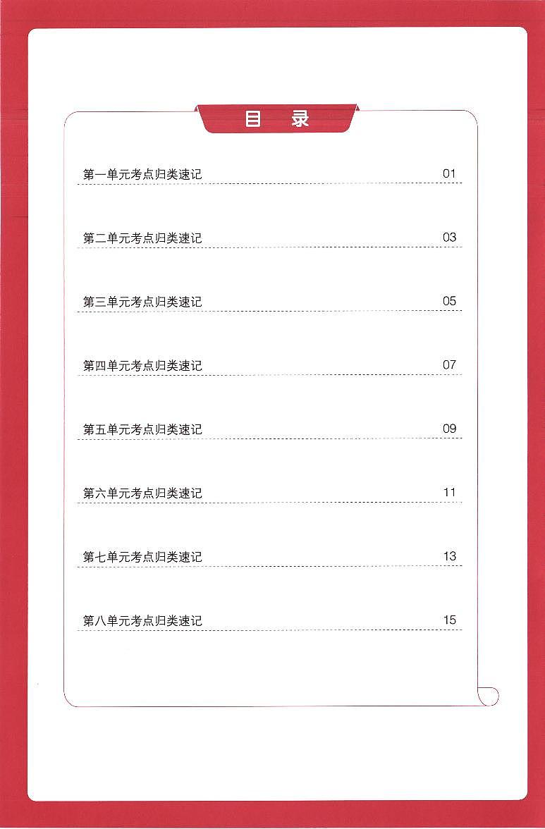 2025年4年级上册语文《单元考点归类速记》知识点（无答案）第2页