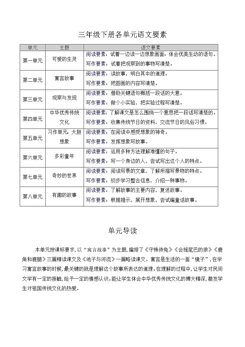 5 守株待兔  教案   2025-2026学年统编版语文三年级下册第1页