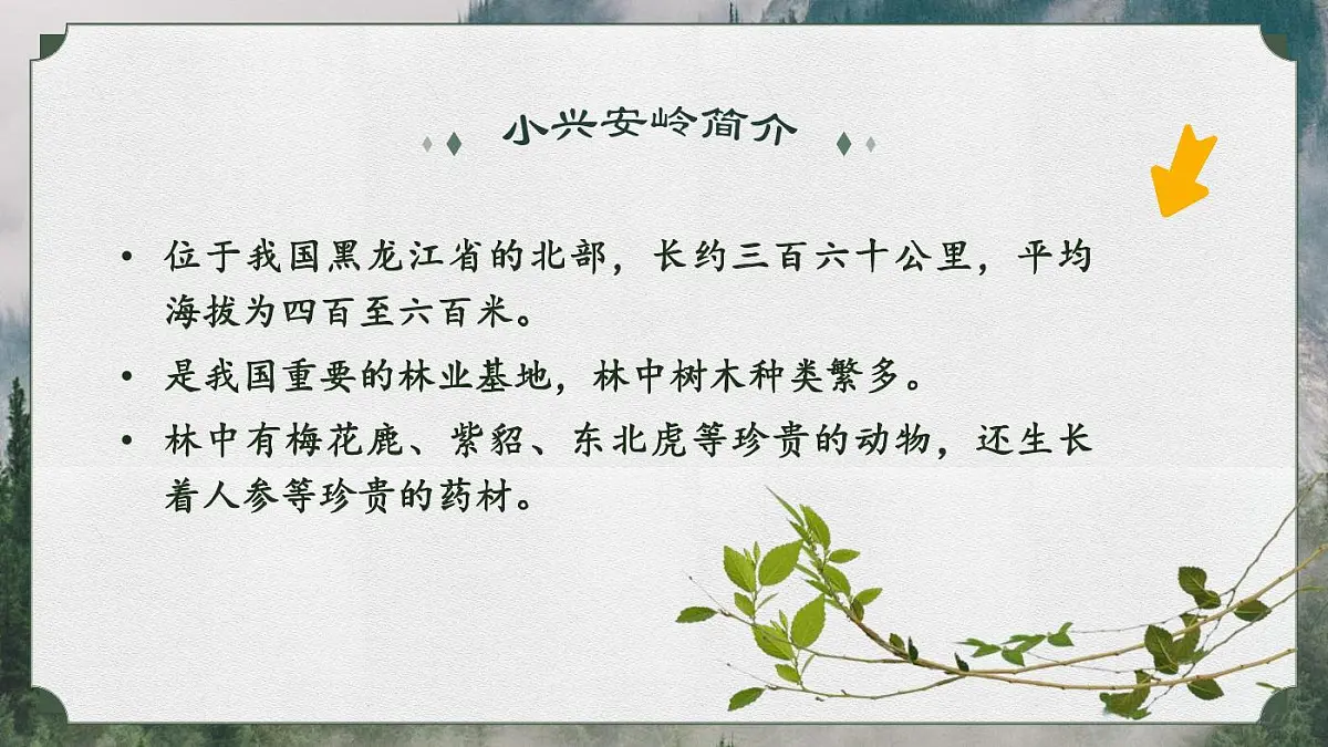 统编版语文三年级上册·阅读18《美丽的小兴安岭》教案第2页