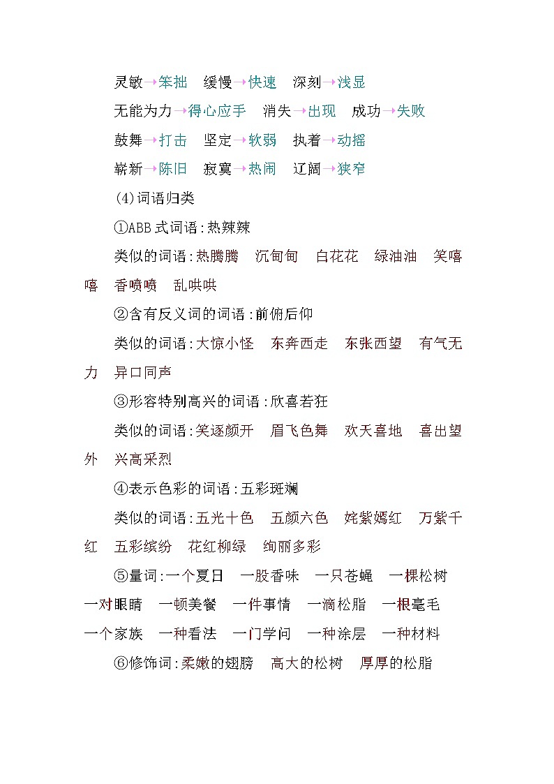 第二单元知识小结 教案03