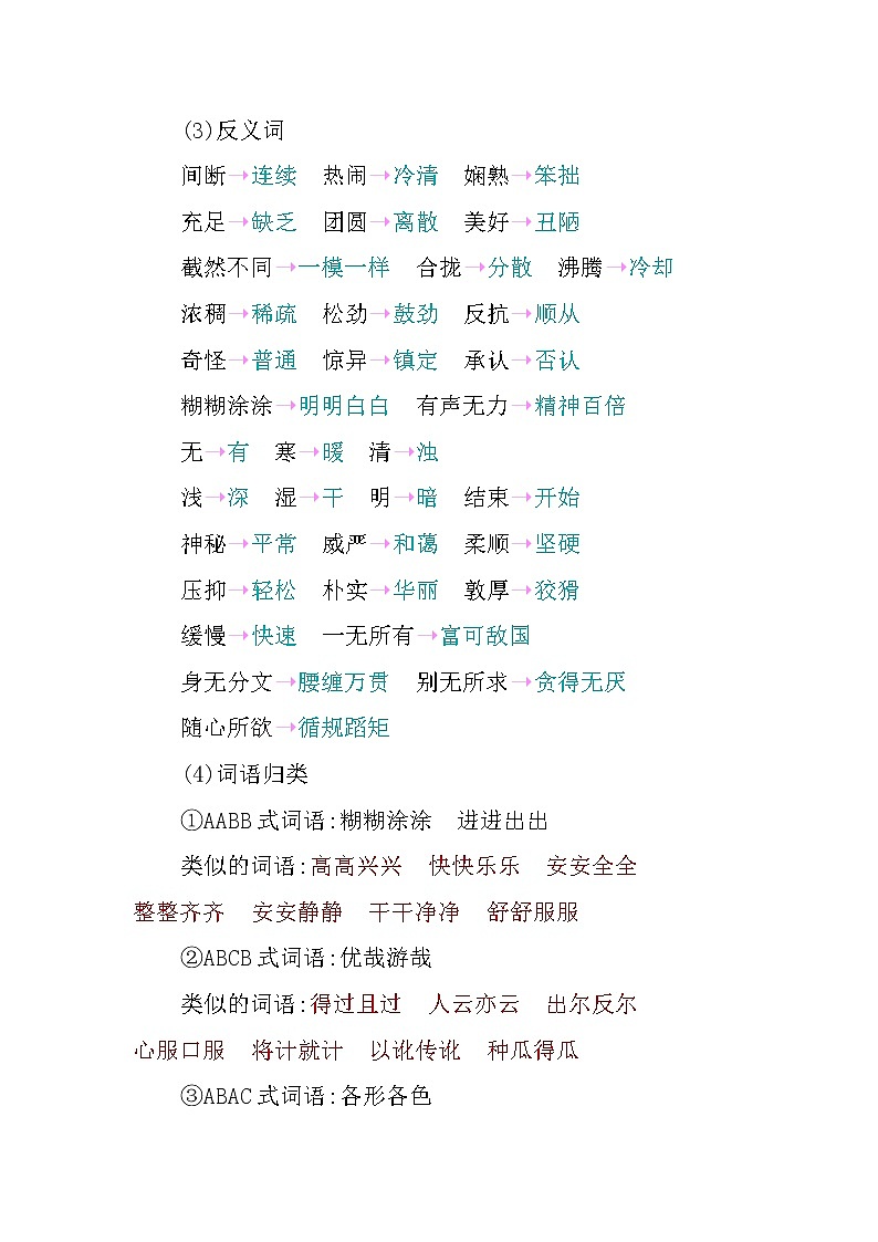 第一单元知识小结 试卷03