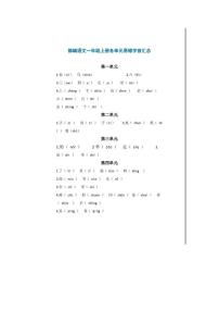 1-9年级易错字汇总