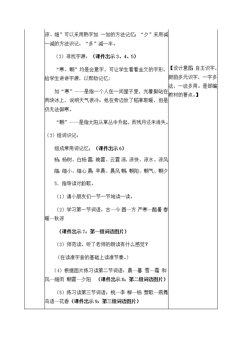 人教部编版语文一年级下册 识字6 古对今 教案03