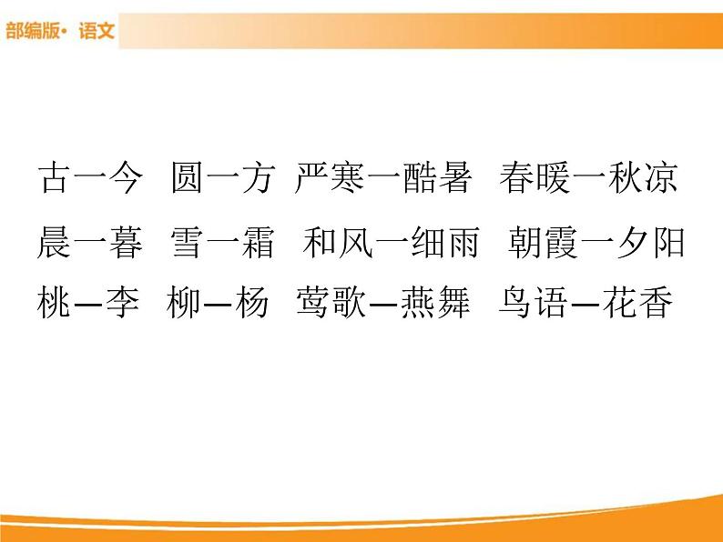 人教部编版语文一年级下册 识字6 古对今 课件02