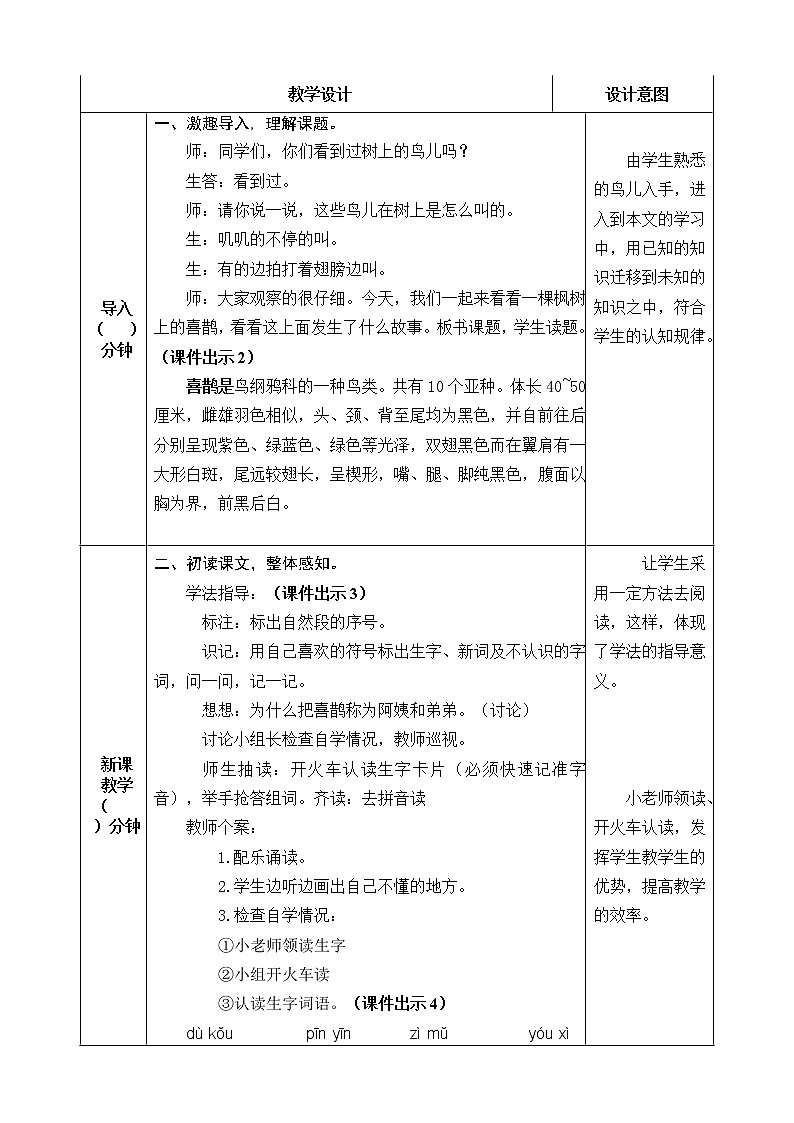 9 枫树上的喜鹊 教案02