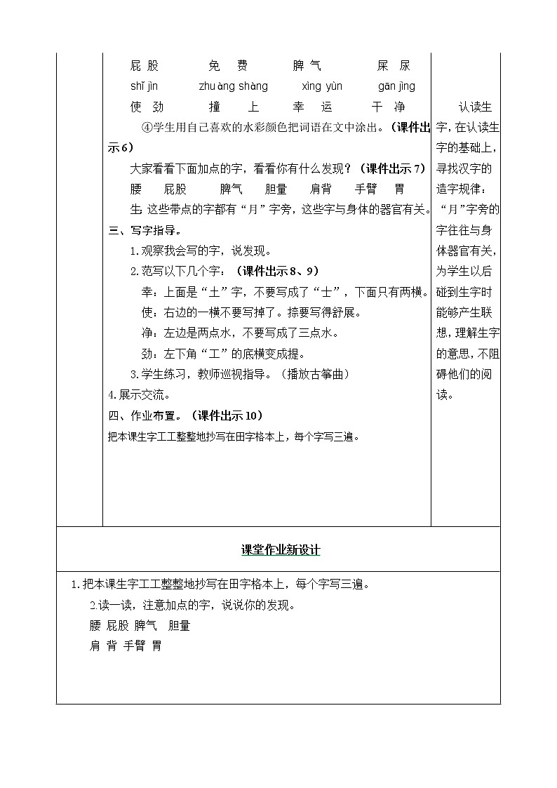 11 我是一只小虫子 教案第3页