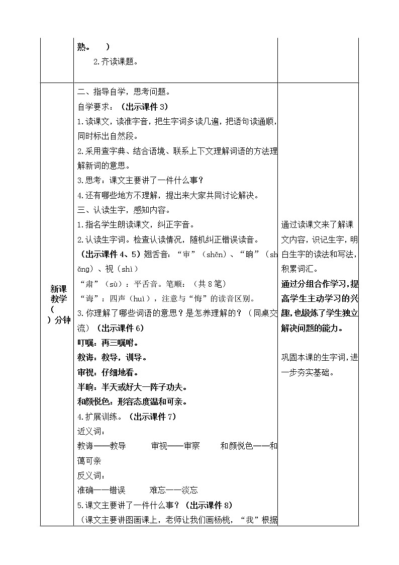 13 画杨桃 教案第2页