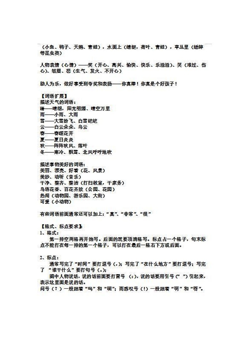 部编版低年级看图写话技巧及经典练习03