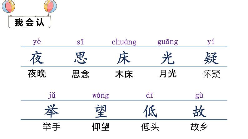 （精品·课堂教学课件）8 静夜思06