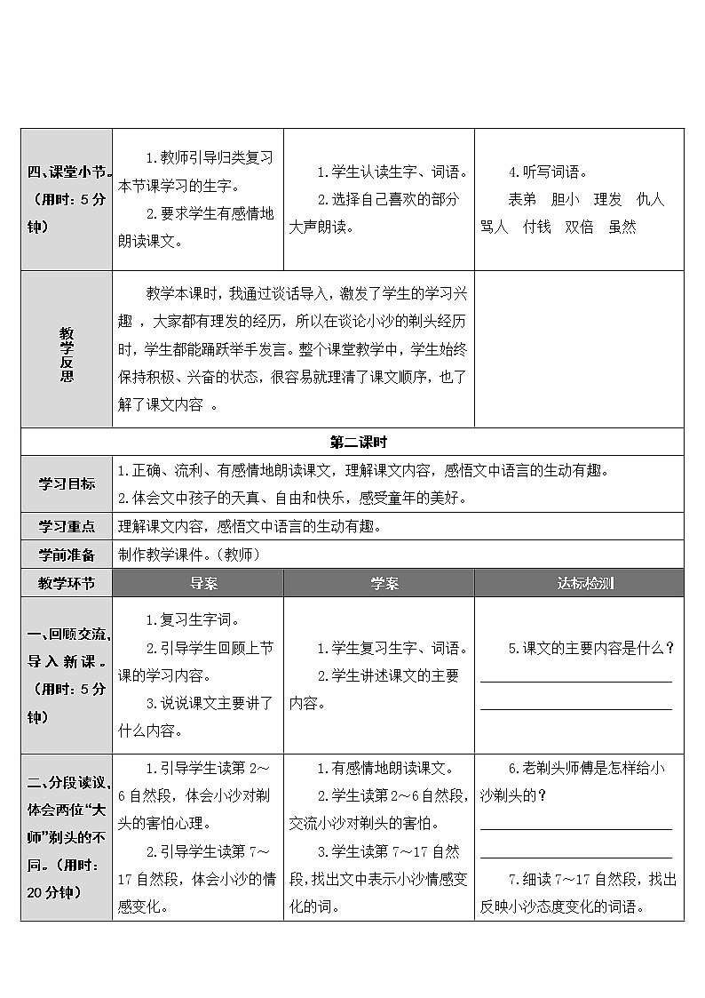 第19课《剃头大师》教案03